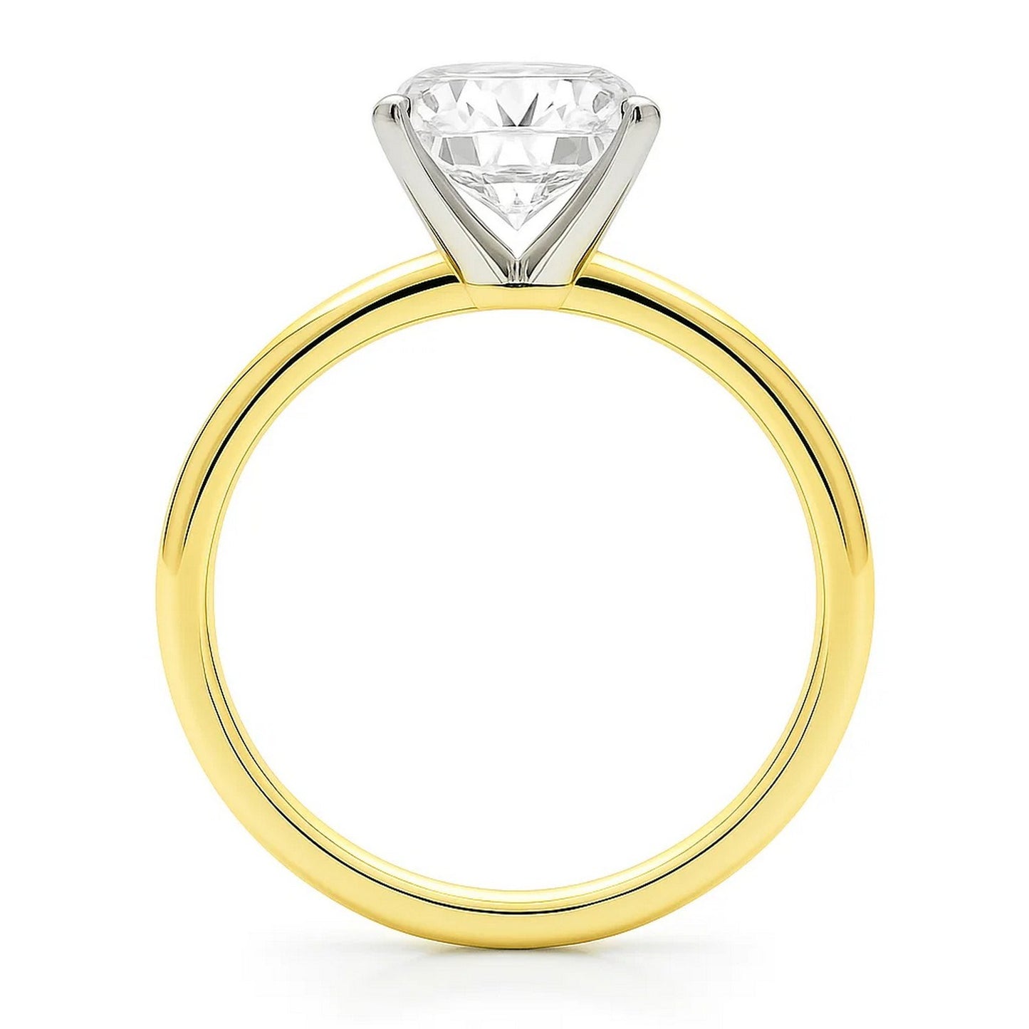 5 Carat Radiant Lab Grown Diamond Solitaire Ring – IGI Certified G/VS1 in 10K Yellow Gold