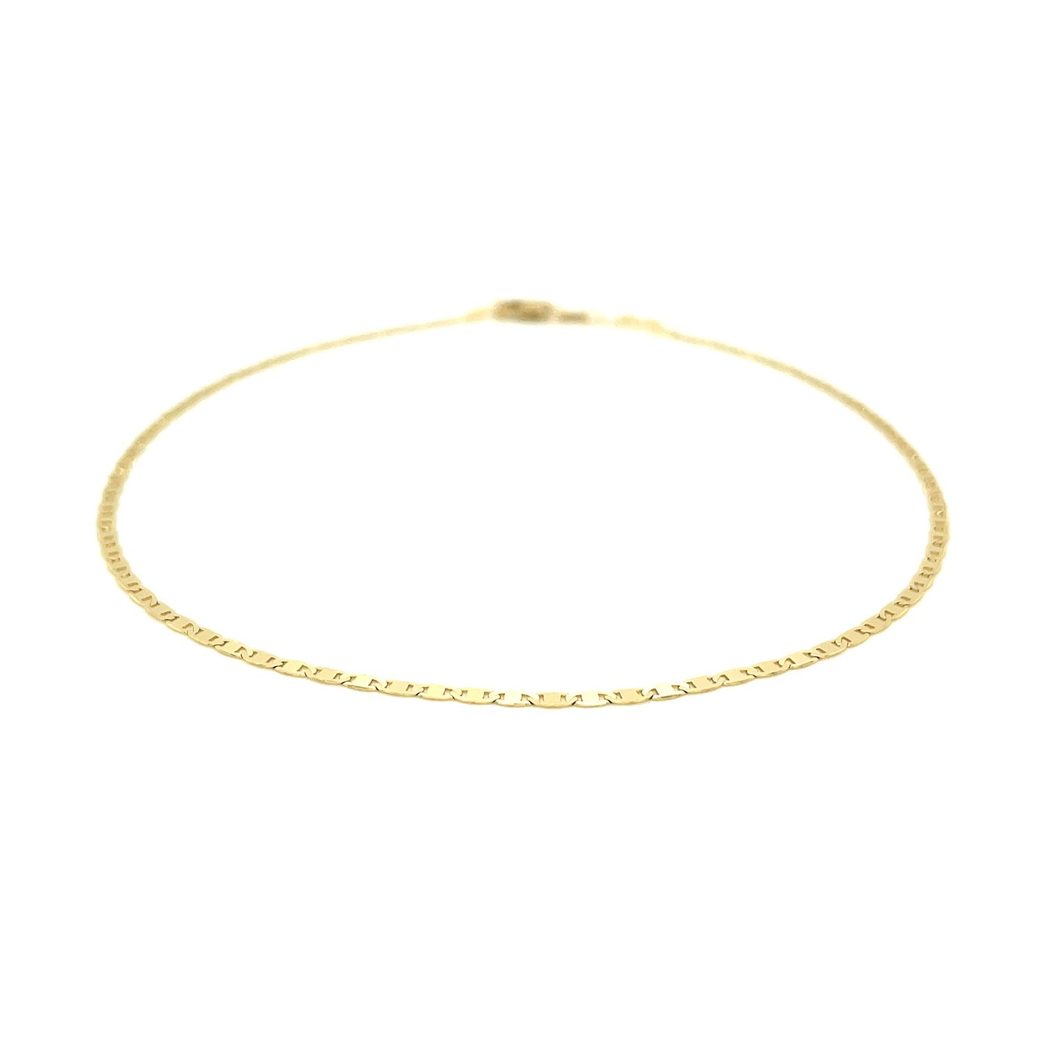 14K Yellow Gold Women's Mariner Link Anklet – 1.70mm – 14K Gold