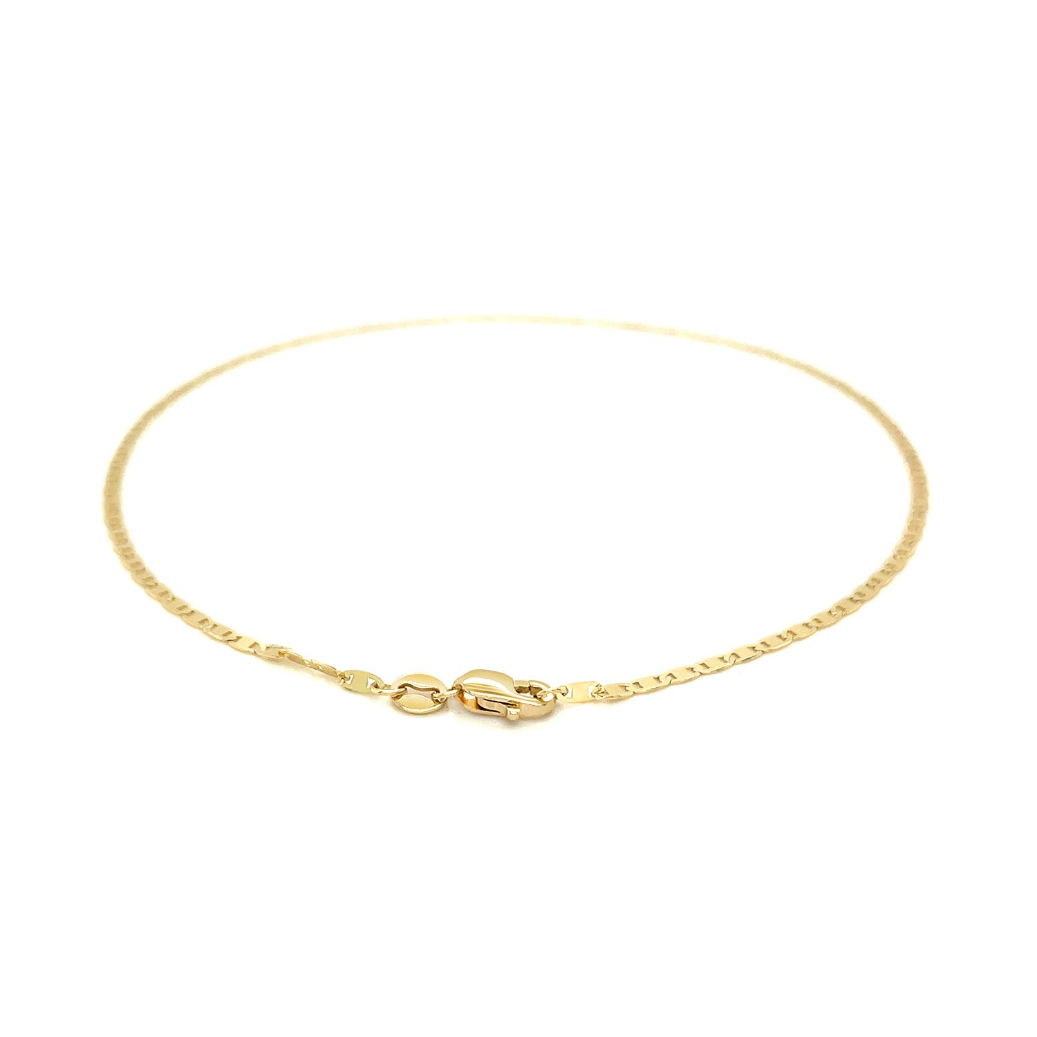 14K Yellow Gold Women's Mariner Link Anklet – 1.70mm – 14K Gold
