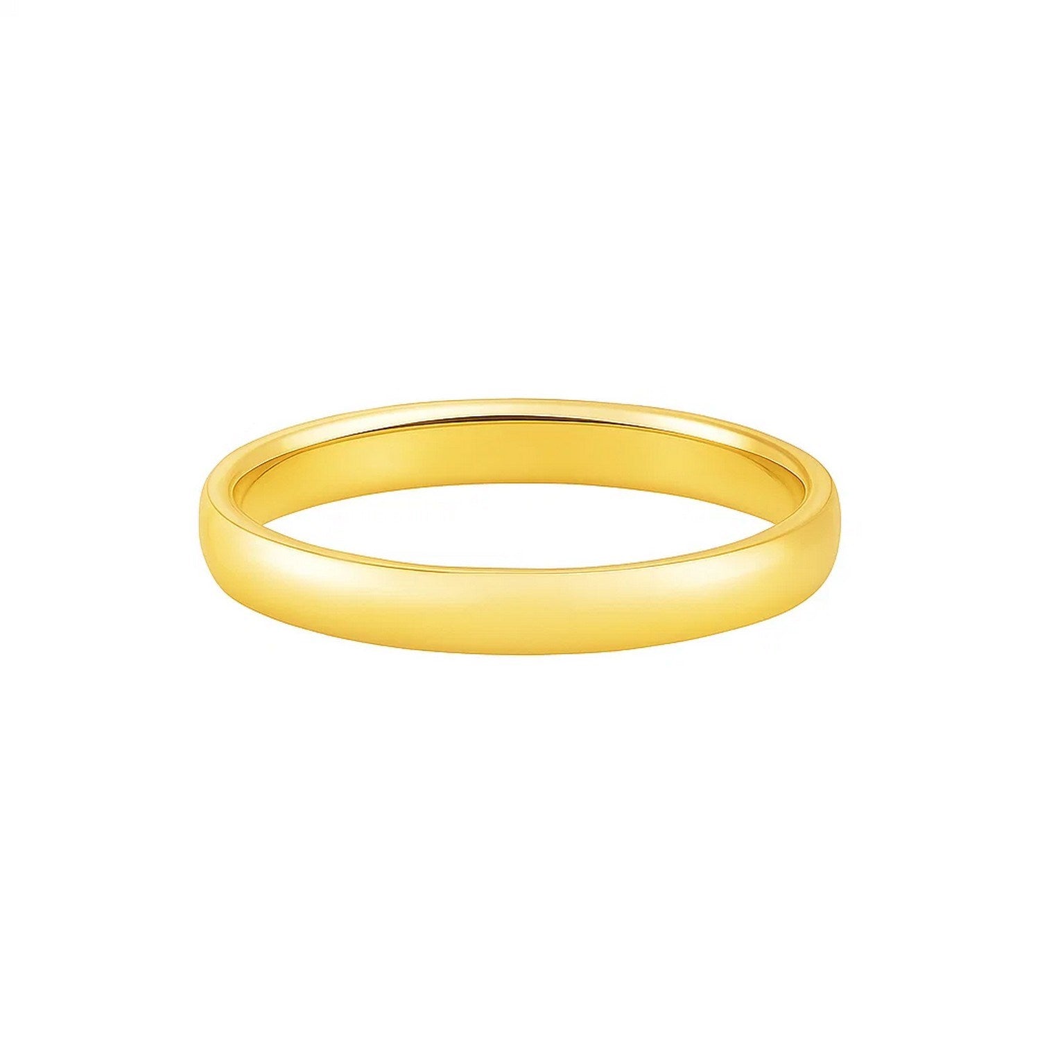 14K Yellow Gold Men's Comfort Fit Wedding Band – 3.00mm – 14K Gold