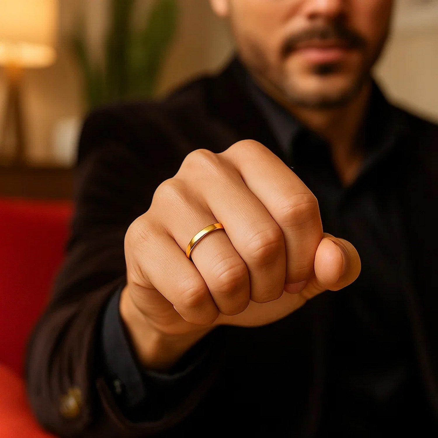 14K Yellow Gold Men's Comfort Fit Wedding Band – 3.00mm – 14K Gold