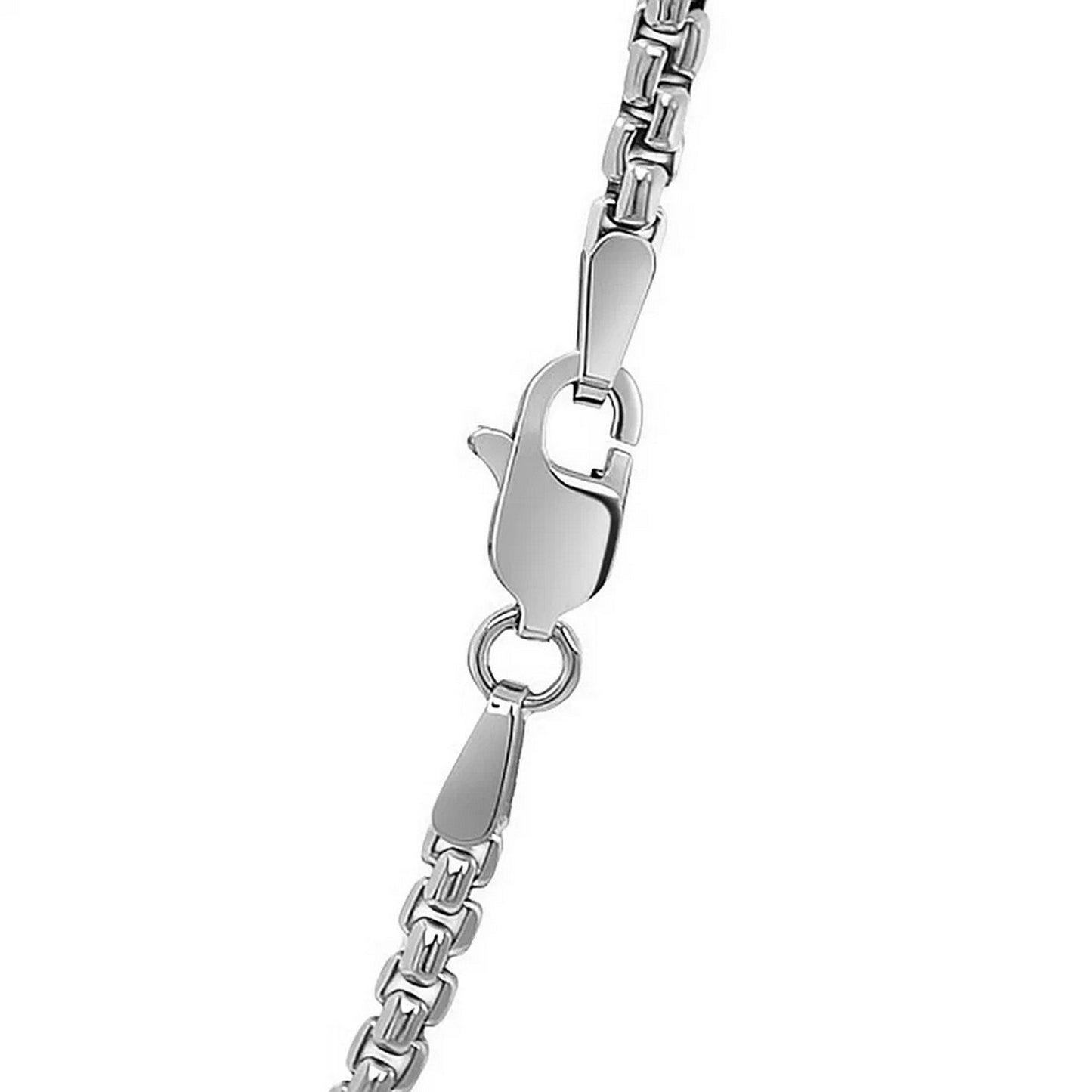 14K White Gold Solid Round Box Chain (2.50mm)