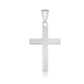 14K White Gold Cross Pendant | Solid Gold Faith Jewelry