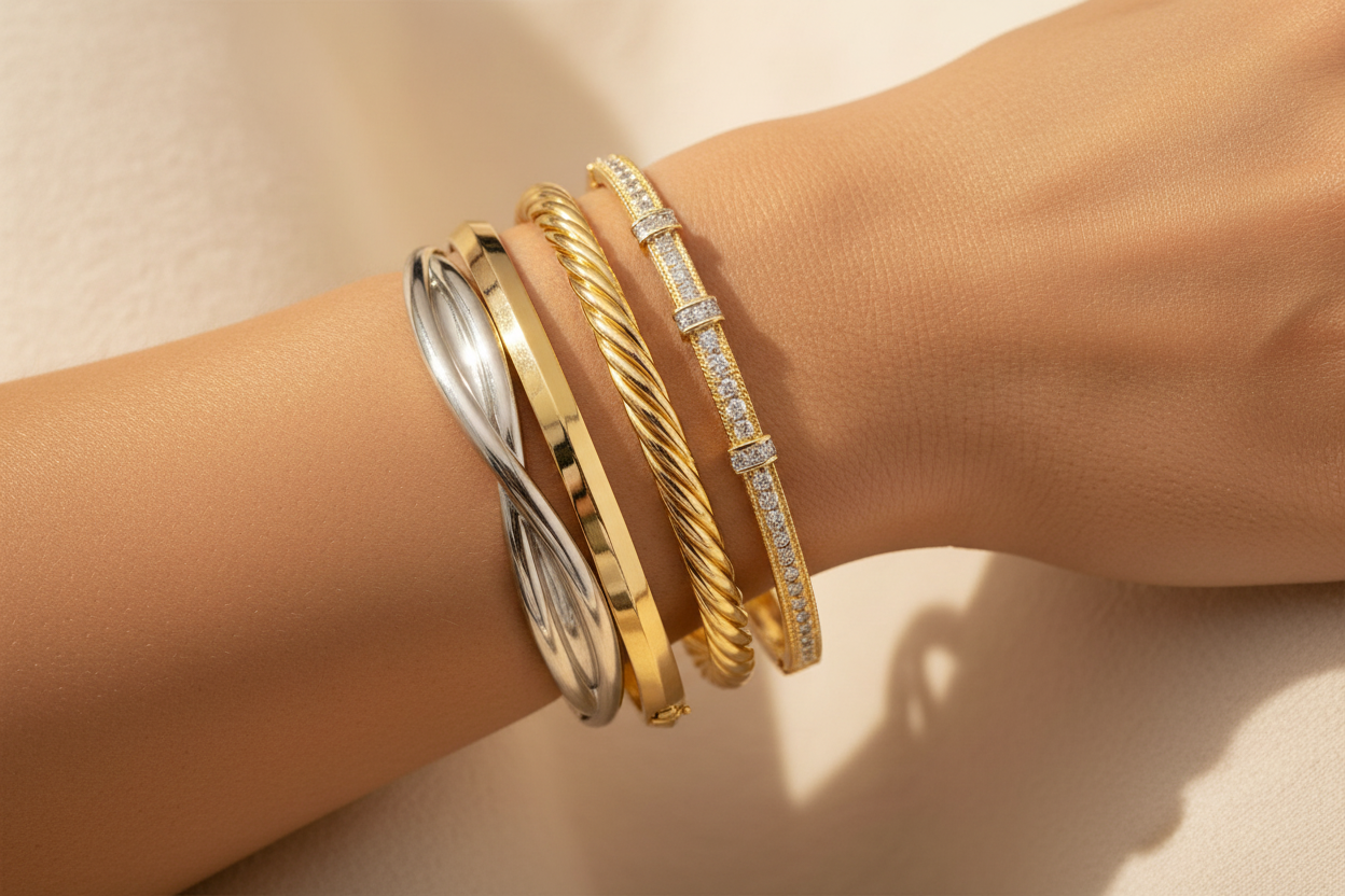 Gold Bangle Collection