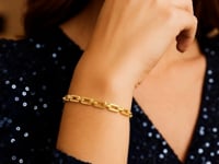 10K Yellow Gold Deco Link Bracelet